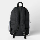 Modeparade: Farbenfrohe Smiley-Rucksack Bedruckter Rucksack (Rückseite)
