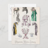 Modeplatte Postkarte (Vorne/Hinten)