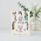 Modeplatte Postkarte (Stehend Vorderseite)