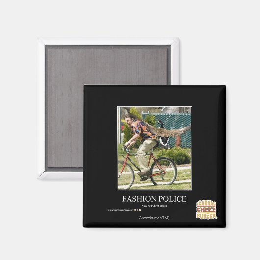 Modepolizei Magnet (Vorderseite/Rückseite)