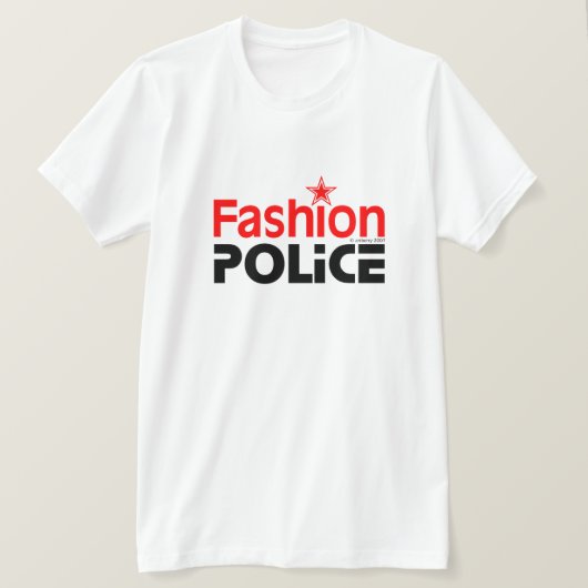 Modepolizei - Maßgeschneiderte T-Shirt (Design vorne)