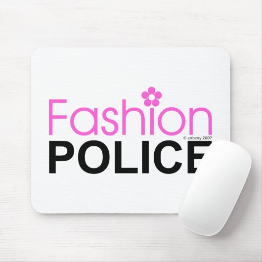 Modepolizei Mousepad (Mit Mouse)