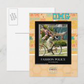 Modepolizei Postkarte (Vorne/Hinten)