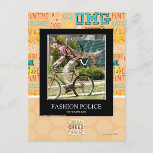 Modepolizei Postkarte (Vorderseite)