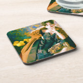 Modeportrait der 50er Jahre Getränkeuntersetzer (Linke Seite)