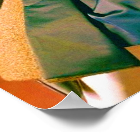 Modeportrait der 50er Jahre Poster (Ecke)