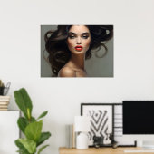 Modeportrait der Frauenkunst Poster (Heimbüro)