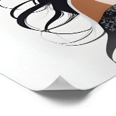 Modeportrait der Frauenkunst Poster (Ecke)
