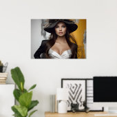 Modeportrait der Frauenkunst Poster (Heimbüro)