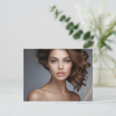 Modeportrait der Frauenkunst Postkarte (Stehend Vorderseite)