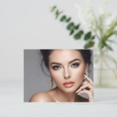 Modeportrait der Frauenkunst Postkarte (Stehend Vorderseite)