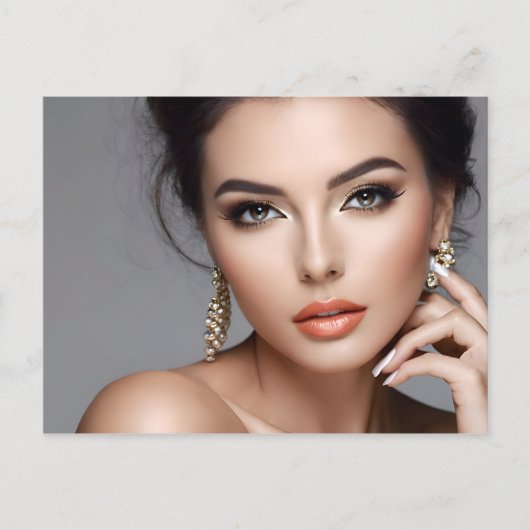 Modeportrait der Frauenkunst Postkarte (Vorderseite)