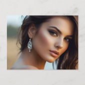 Modeportrait der Frauenkunst Postkarte (Vorderseite)