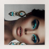 Modeportrait der Frauenkunst Puzzle (Horizontal)