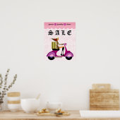 Modeposter-Verkaufsroller Frau Pink Diamonds Poster (Küche)