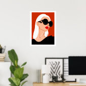 Modeposter, weibliche Kunst, Flachbildschirm, Wall Poster (Heimbüro)
