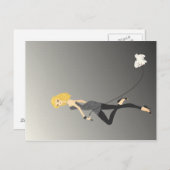 Modepostkarte Postkarte (Vorne/Hinten)