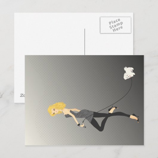 Modepostkarte Postkarte (Vorne/Hinten)