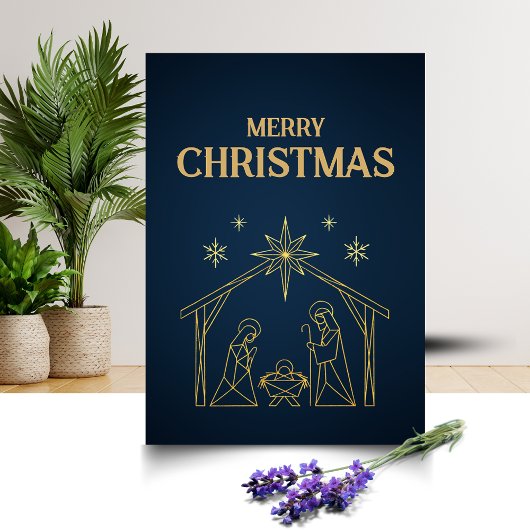 Moder and Minimal Christmas Card Design Karte