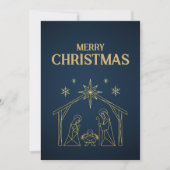 Moder and Minimal Christmas Card Design Karte (Vorderseite)