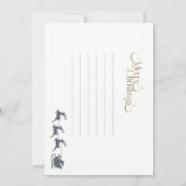 Moder and Minimal Christmas Card Design Karte (Rückseite)