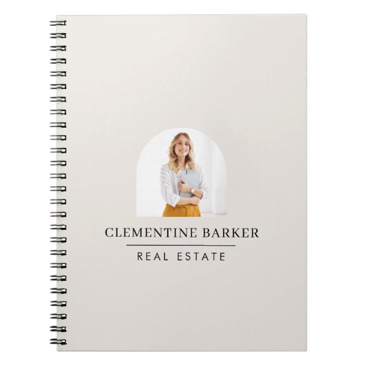 Moder arch photo Business Branding Notizblock (Vorderseite)