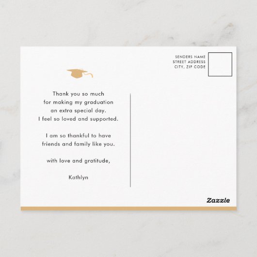 Moder Black Script Minimalistischer Abschluss Viel Postkarte (Rückseite)