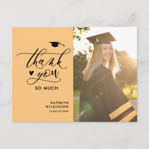 Moder Black Script Minimalistischer Abschluss Viel Postkarte