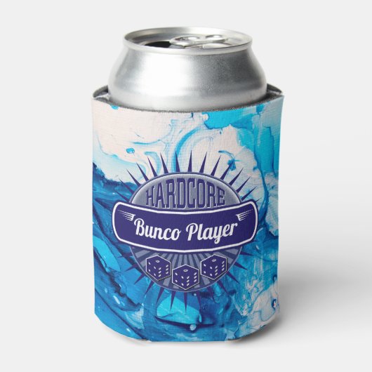 Moder Blue Swirl Bunco Lucky Dice Cooler Dosenkühler (Kanne Vorderseite)