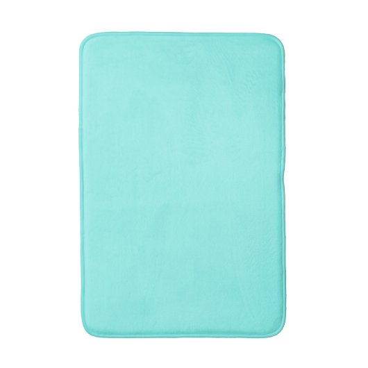 Moder chic minimalalist monogram Turquoise aqua bl Badematte (Vorderseite Vertikal)