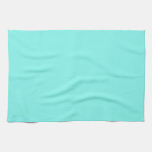 Moder chic minimalalist monogram Turquoise aqua bl Geschirrtuch