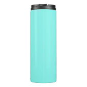 Moder chic minimalalist monogram Turquoise aqua bl Thermosbecher (Rückseite)