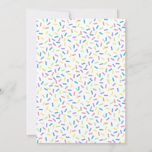 Moder Sprinkle Babydusche Einladung (Rückseite)