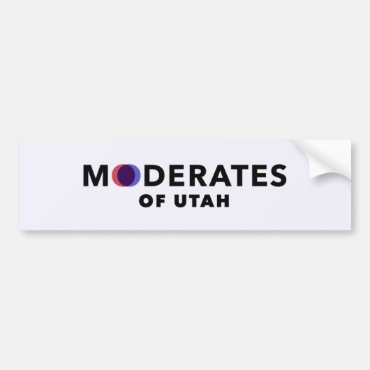 Moderate des Utah-Autoaufklebers Autoaufkleber (Vorne)