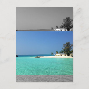 Moderate Sepia Moderne Flachbilder Wirkung Postkarte