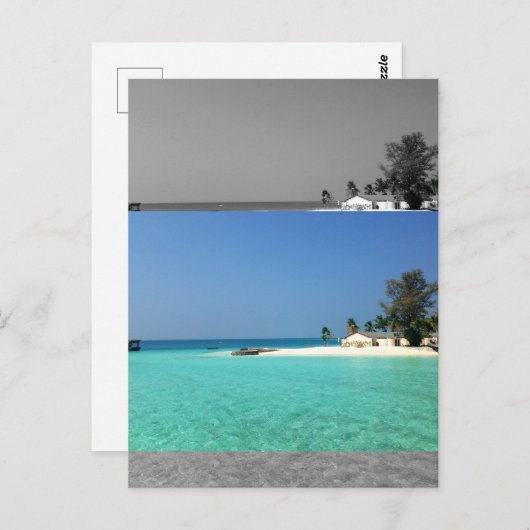 Moderate Sepia Moderne Flachbilder Wirkung Postkarte (Vorne/Hinten)