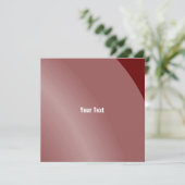 Moderater Bordeaux moderner schattierter QR-Code Karte (Stehend Vorderseite)