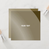 Moderater brauner monochromer moderner schattierte karte (Vorderseite/Rückseite Beispiel)