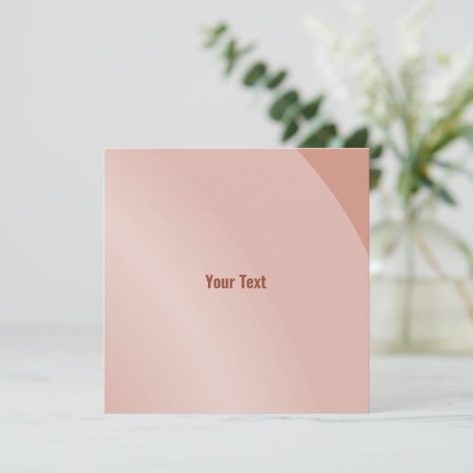 Moderater Lachs Moderner schattiger QR-Code Karte (Stehend Vorderseite)