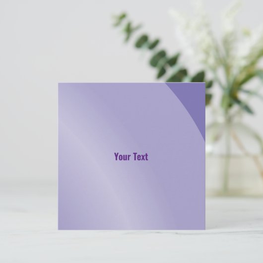 Moderater Lilac-moderner schattierter Qr-Code Karte (Stehend Vorderseite)