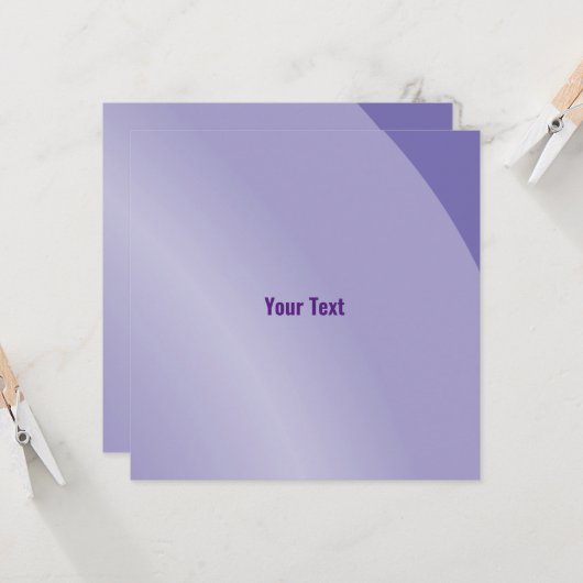 Moderater Lilac-moderner schattierter Qr-Code Karte (Vorderseite/Rückseite Beispiel)