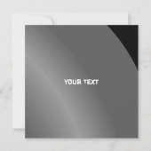 Moderater schwarzer moderner schattierter QR-Code Karte (Vorderseite)