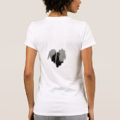 Moderater Sketch-Sprayed Heart Frame T - Shirt (Rückseite)