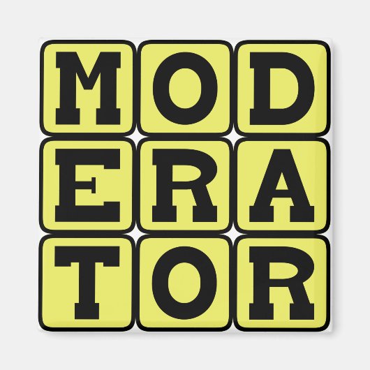 Moderator, Arbitrator Magnet (Vorne)