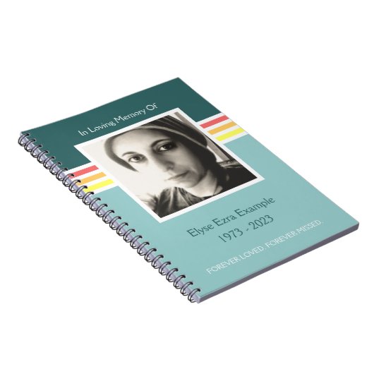 Moderinnerungsgastbuch Notizblock (Rechte Seite)