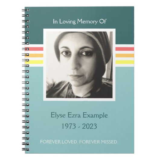 Moderinnerungsgastbuch Notizblock (Vorderseite)