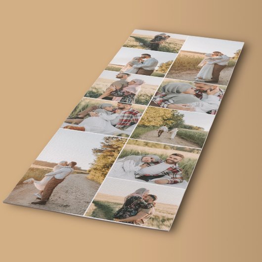 Modern 10 Foto Collage Yoga Mat Yogamatte