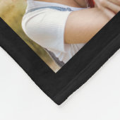 Modern 10 Photo Collage Family Name Quote Black Fleecedecke (Ecke)