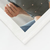 Modern 12 Photo Collage Family Name Quote Fleecedecke (Ecke)