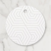 Modern 16 . Geburtstag Birthday Party Gefallen Tag Geschenkanhänger (Rückseite)